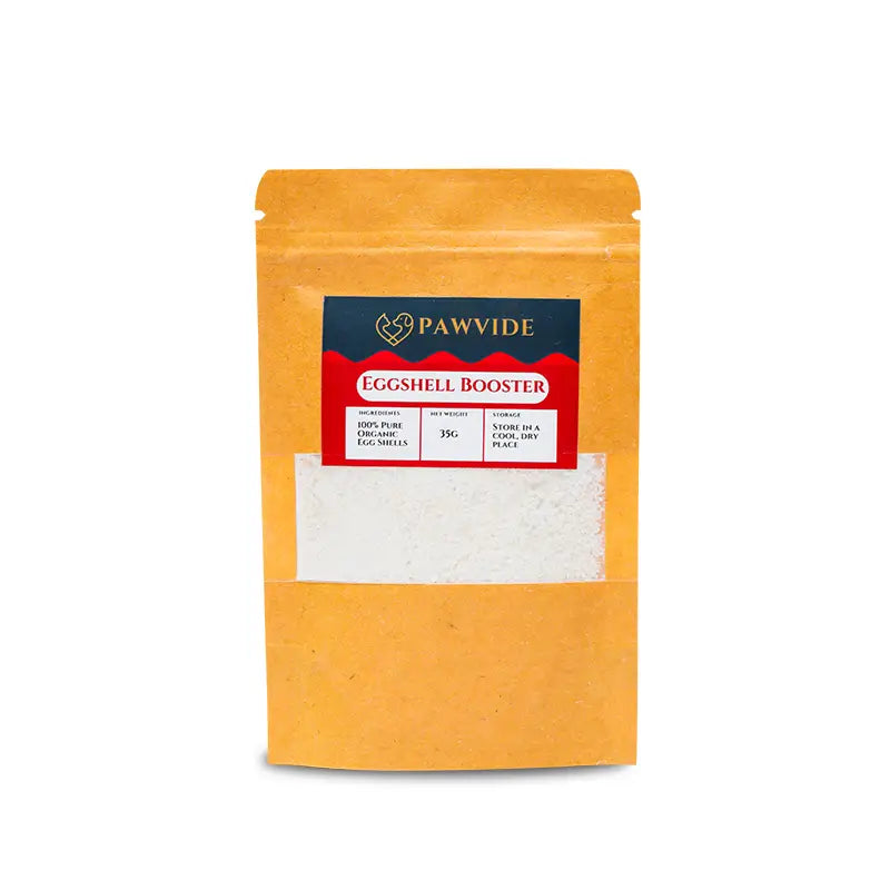 Pawvide Eggshell Booster package on a white background