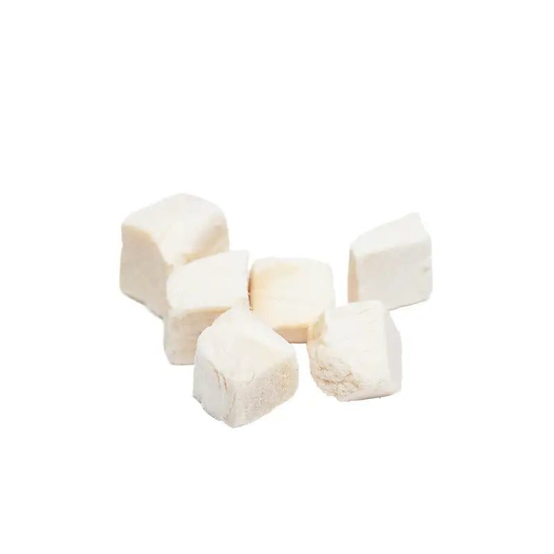 White cubes on a white background